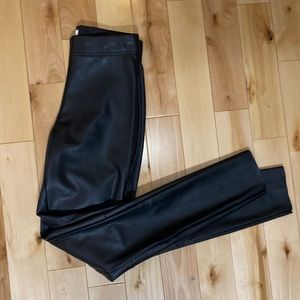 H&M Leather Pants in Black size 4